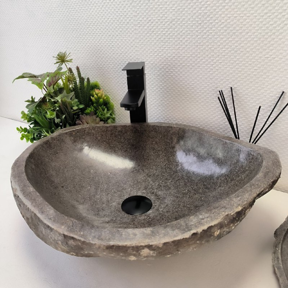 Раковина из речного камня RS-63308 (53*42*15) 0122