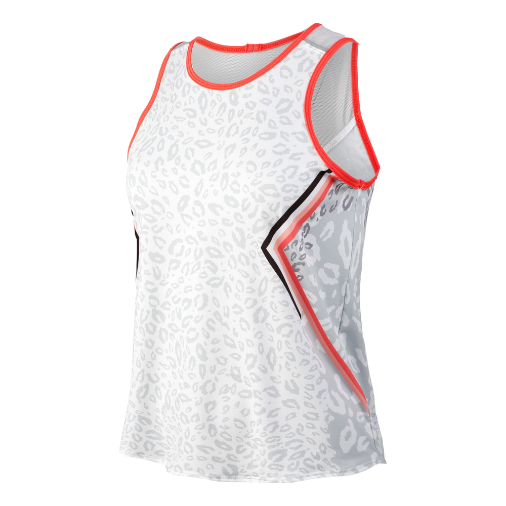 Женская теннисная майка Lucky in Love Animal Instinct Tank Top Women - White, Multicoloured