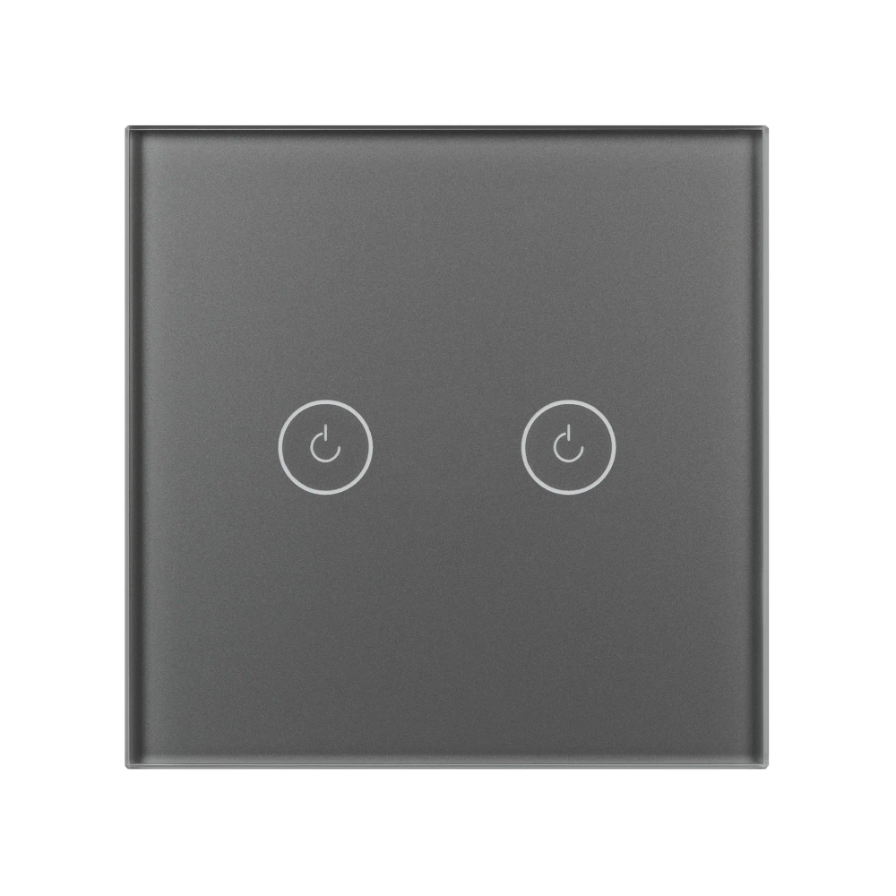 Выключатель сенсорный SWT-OMALI-S02-ZB-GR (250V, 10A, Zigbee) (Arlight, Стекло) 050039