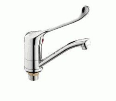 смеситель кухня LEDEME картридж д.40мм, хирург, средний излив с гайкой L4579-2