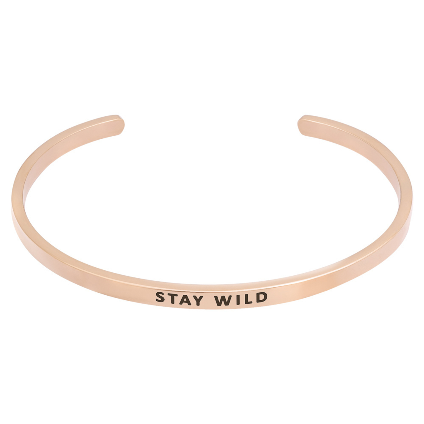 Браслет Stay wild, розовая позолота