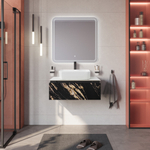 Мебель для ванной со столешницей и накладной раковиной Cezares SLIDER 80 Черный фьюжн SLIDER-800-1C-SO-NF-P