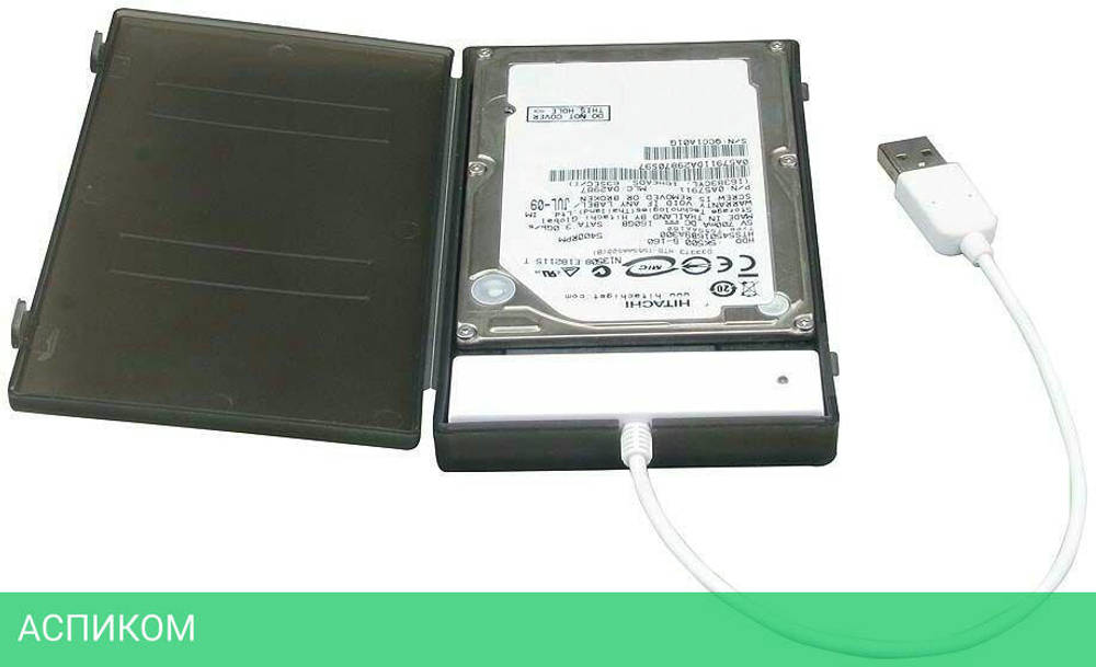 Бокс для накопителя AgeStar SUBCP1 Black