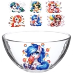 Салатник стеклянный 250мл «Милый лошадки» D1322/36