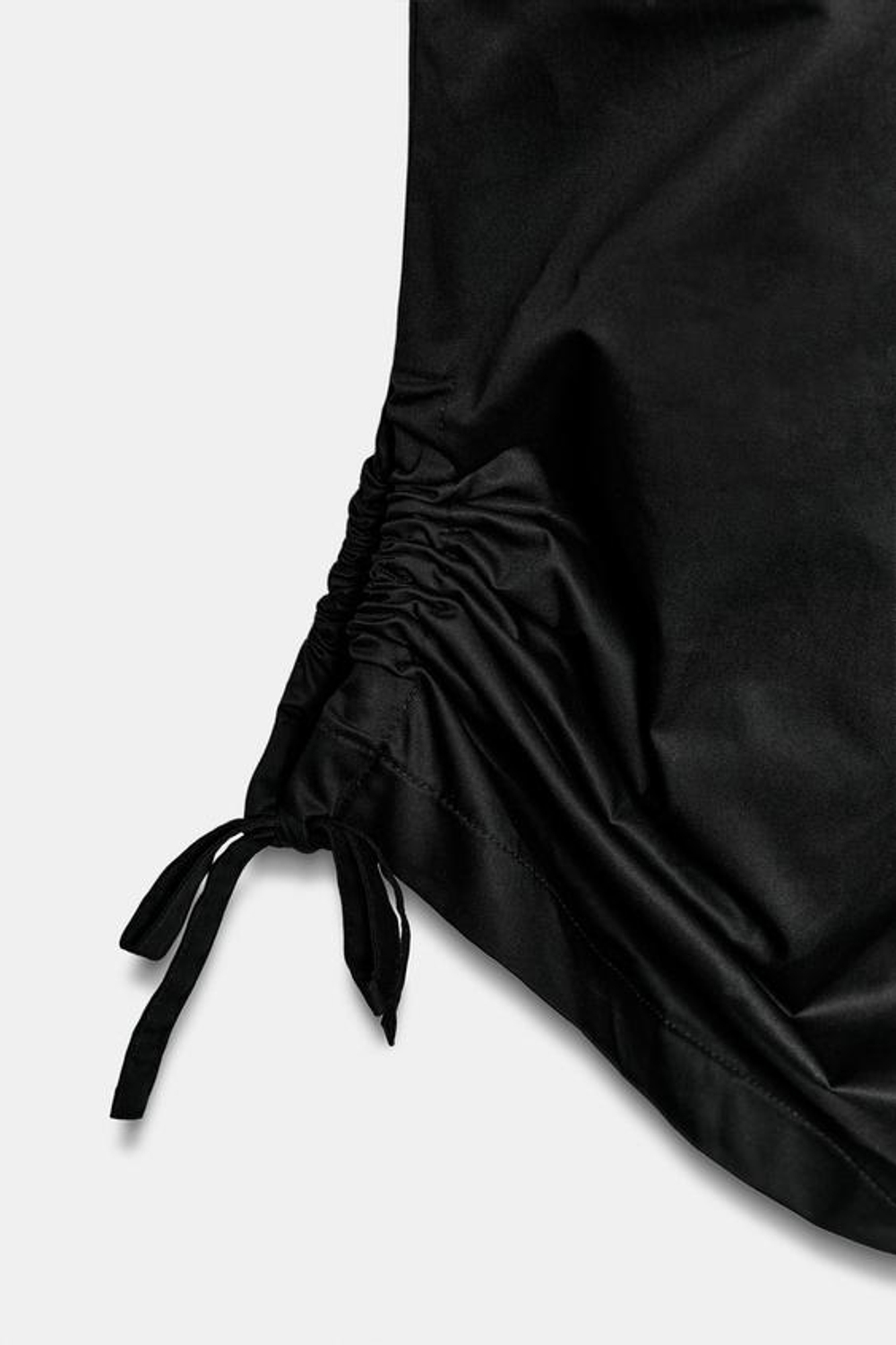 ZARA БРЮКИ КЮЛОТЫ С РЕГУЛИРУЕМЫМ НИЗОМ, ЧЕРНЫЙ