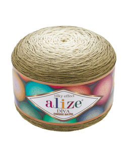 Дива омбре батик (Diva ombre batik) пряжа Alize 100% микрофибра 1х250гр/875м 7374 песочный