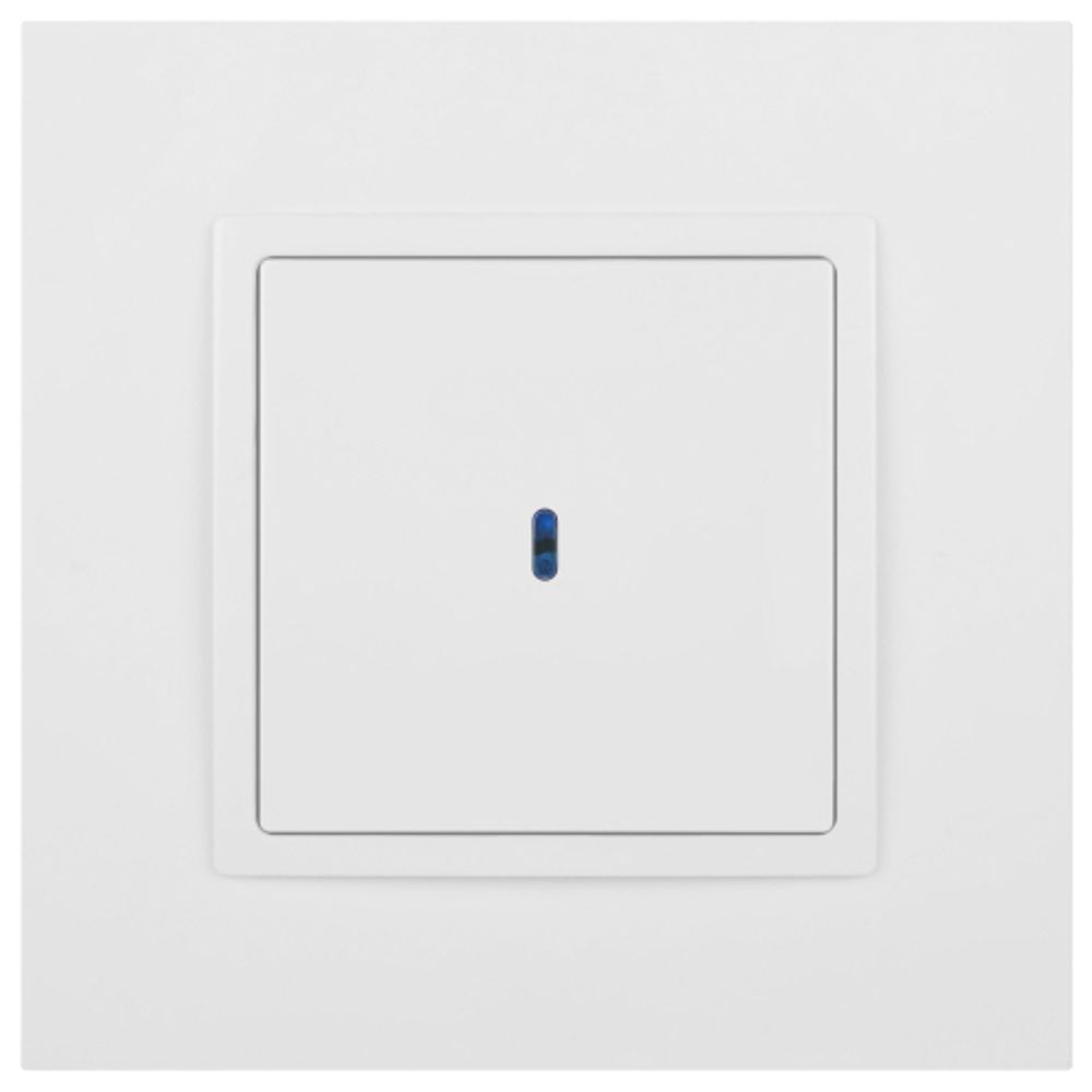 Выключатель ЭРА Elegance 14-1102-01М с подсветкой, 10АХ-250В, белый матовый