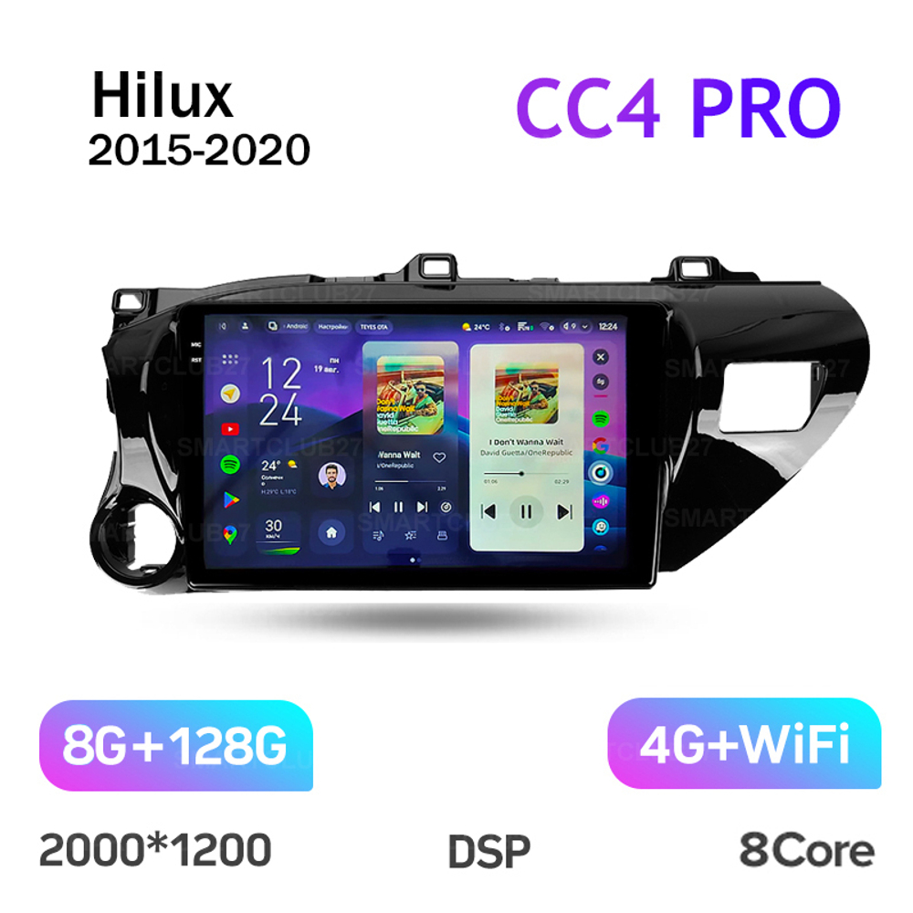 Teyes CC4 Pro 10,2" для Toyota Hilux 2015-2020