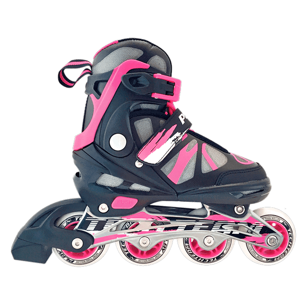 Роликовые коньки Play, р-р 30-33 (S), цвет розовый