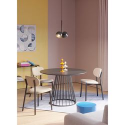 Стул Round, рогожка, ванильный