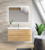 Тумба под раковину BelBagno ALBANO-900-2C-SO-RR подвесная Rovere Rustico