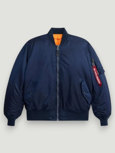 Куртка Бомбер - MA-1 Alpha Flight Jacket(т.синяя - r.blue)
