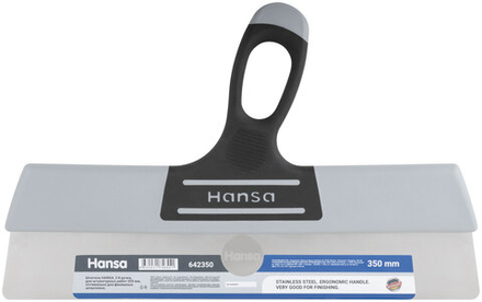 Шпатель HANSA, 2 К ручка, для штукатурных работ 350 мм,