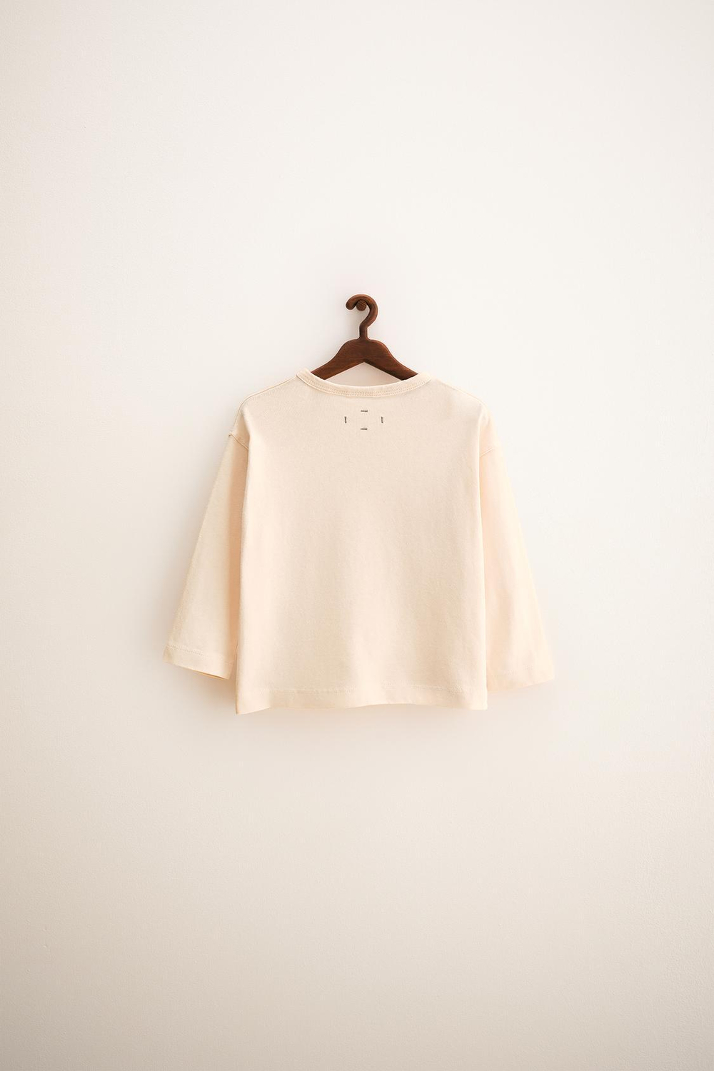 ZARA TIMELESS - ОДНОТОННАЯ ХЛОПКОВАЯ ФУТБОЛКА, ЭКРЮ