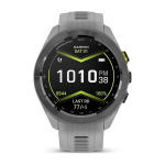 Умные часы Garmin Approach S70 (42 мм) с черным керамическим безелем и серым ремешком