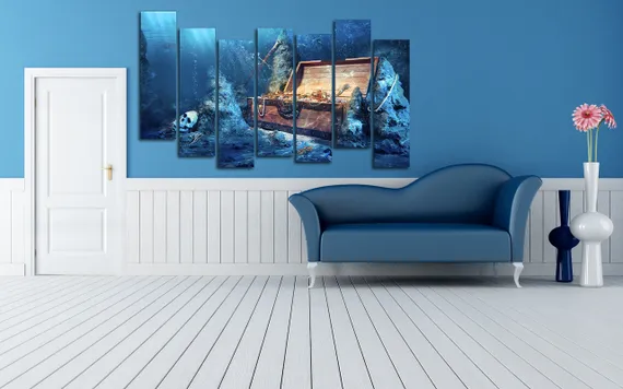 Модульная картина "Морское дно"