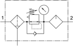 Блок подготовки воздуха, комбинация Festo MSB4-1/4-FRC5:J1M1