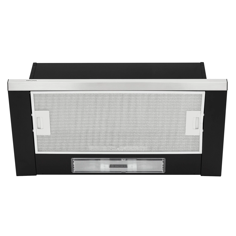 Встраиваемая вытяжка Krona KAMILLA slim 600 black/inox (2 мотора)