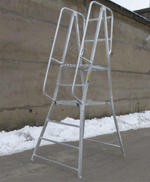 Лестница с площадкой MEGAL Л - 312 А (Н=1500)