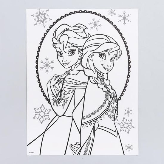 Гирлянда на люверсах с плакатом "С Днем Рождения",Disney Холодное сердце, 16 х 21 см