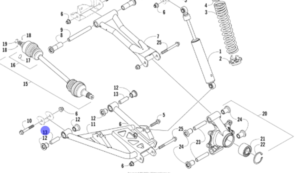 Втулка подвески 0403-214 / 0403-438