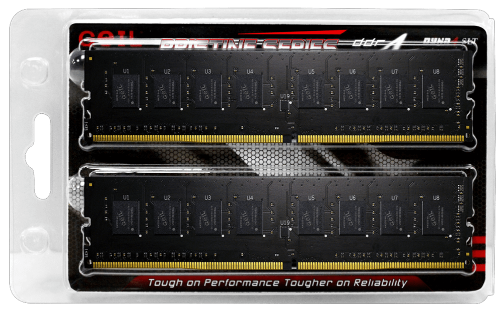 Оперативная память 16GB Kit (2x8GB) GEIL DDR4 2666Mhz PC4-21330 GP416GB2666C19DC PRISTINE SERIES
