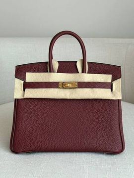 Hermes Birkin 25 Rouge H Togo Gold Hardware