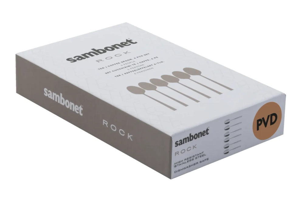 Sambonet Набор из 6 кофейных/чайных ложек Taste, PVD, медь 52553CA6
