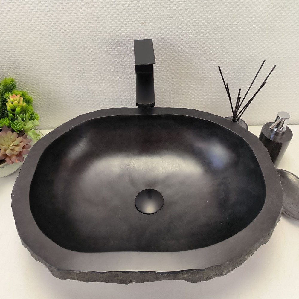 Раковина из андезита Erozy Black EA-62673 52*41*15 114