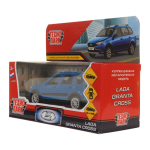 Модель ин. мет. "Lada Granta Cross 2019" 12см, откр.двери, синий в коробка GRANTACRS-12-BU (Технопарк)