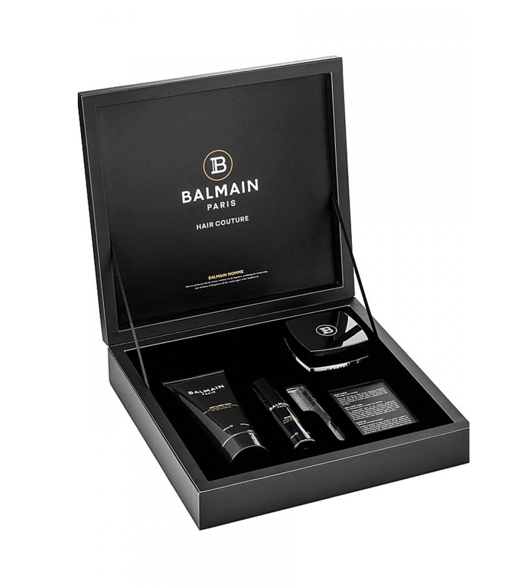 Balmain Hair Couture Набор Signature Men's Giftset (Beard Oil, Hair & Body Wash, Scalp Scrub)