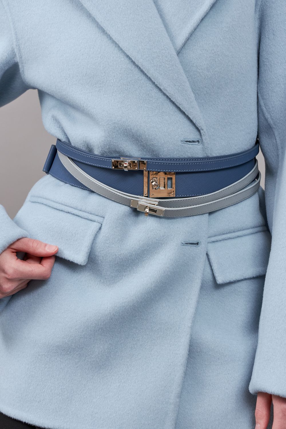 ТОНКИЙ РЕМЕНЬ В ДВА ОБОРОТА SILVER GREY