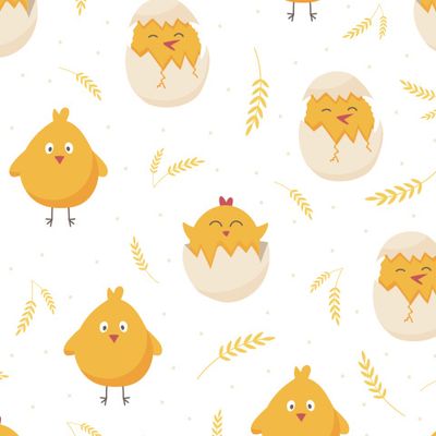 Желтые цыплята