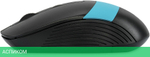Мышь Oklick 310MW черный/синий (1869090)
