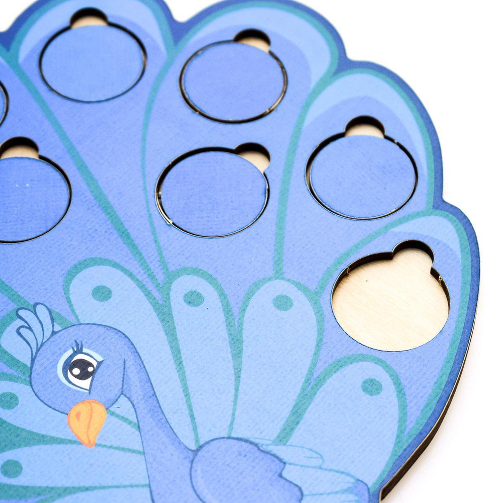 Весёлые кружочки павлин