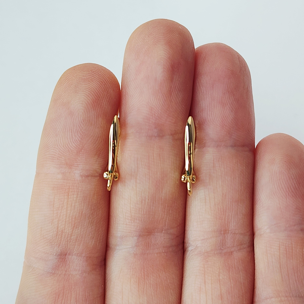 Ювелирные швензы, английский замок, позолота, люкс фурнитура