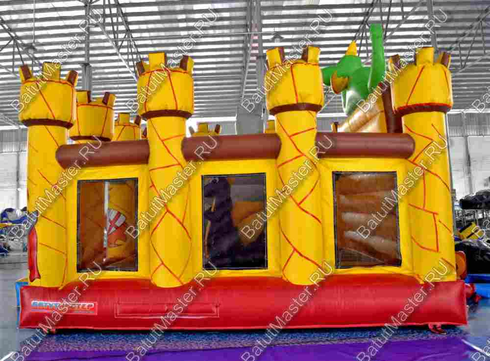 Коммерческий надувной батут "Замок дракона"