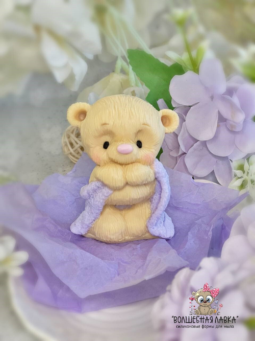 Силиконовая форма Мишка в полотенце