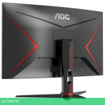 Монитор AOC C24G2AE/BK Black/Red