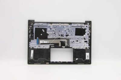Верхняя панель с клавиатурой (топкейс) для ноутбука Lenovo Yoga Slim 7-13ITL05 с подсветкой, серая , раскладка - русская (5CB1B01267)