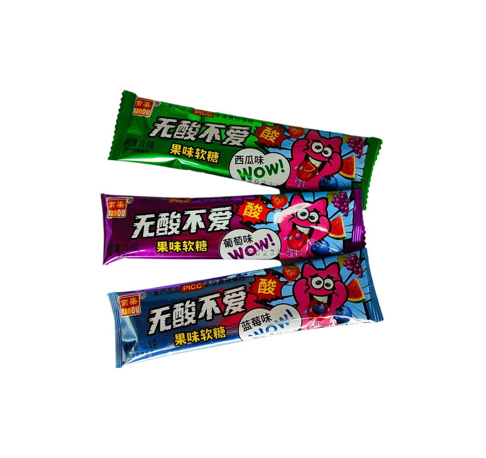 Жевательные конфеты NANQU вкус ФРУКТОВЫЙ МИКС 13,50ГР