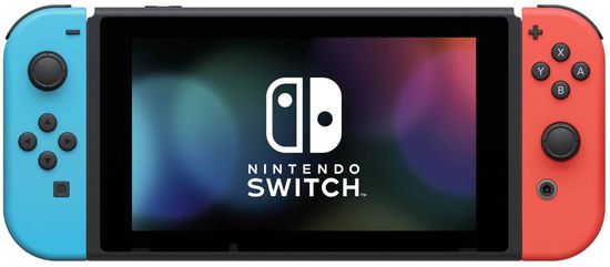 Игровая приставка Nintendo Switch rev.2 32 ГБ, неоновый синий/неоновый красный