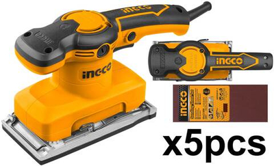 Вибрационная шлифовальная машина 320Вт 180х90мм INGCO FS3208 INDUSTRIAL