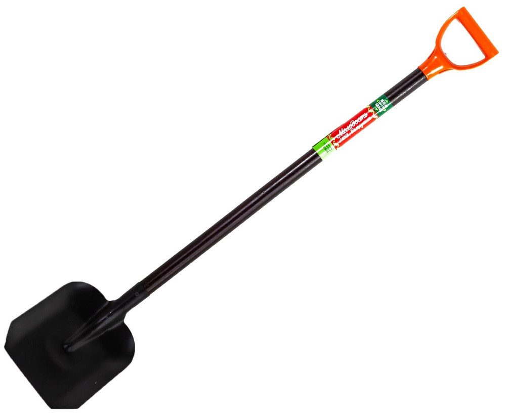 Лопата совковая с лакированным деревянным черенком 123 см белцентромаш 0918-Ч