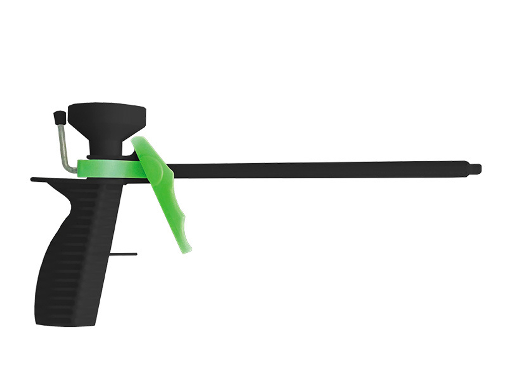 Пистолет для монтажной пены, пластмассовый корпус ,сопло,рукоятка и курок(шт)(23-7-100)