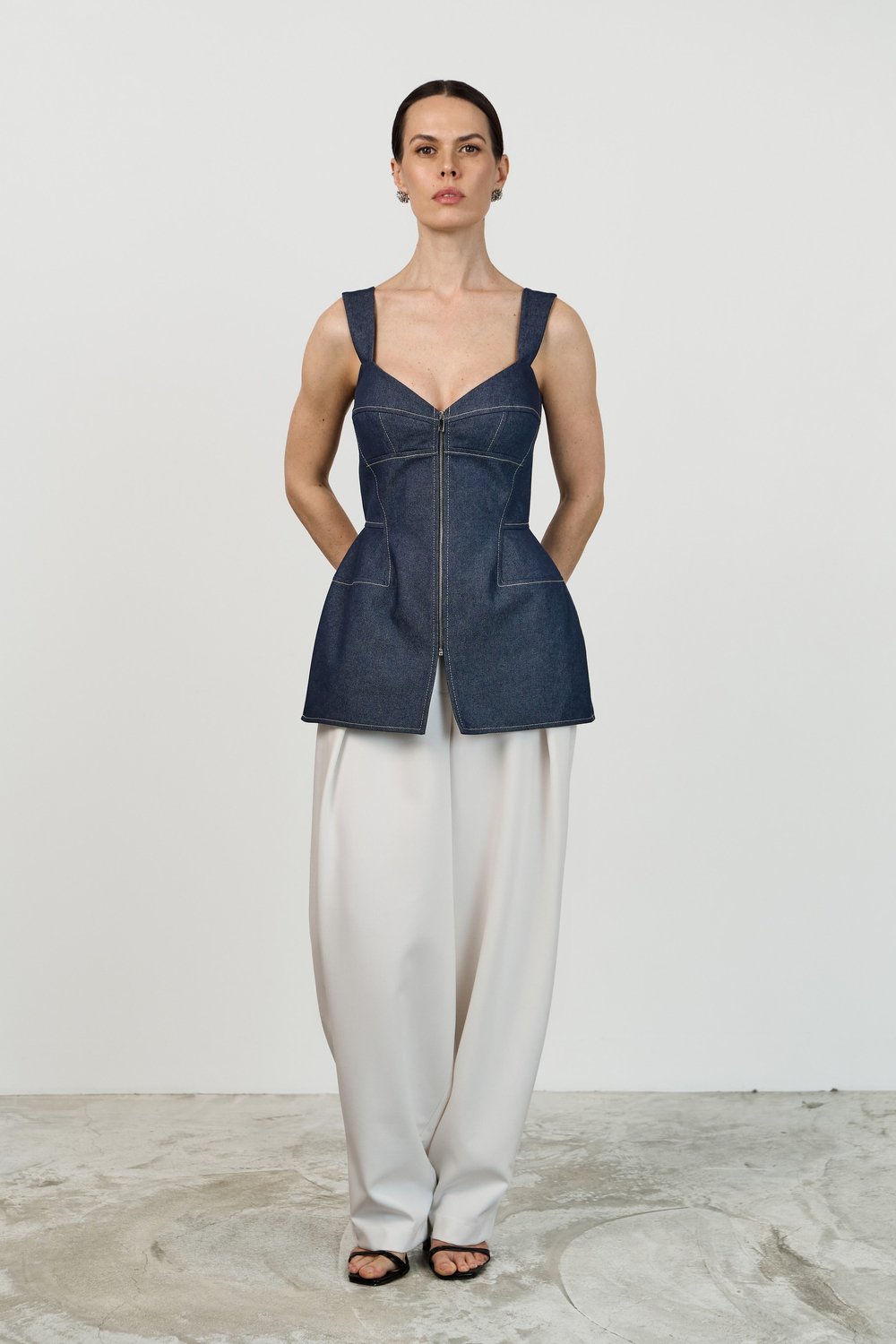 Джинсовый топ