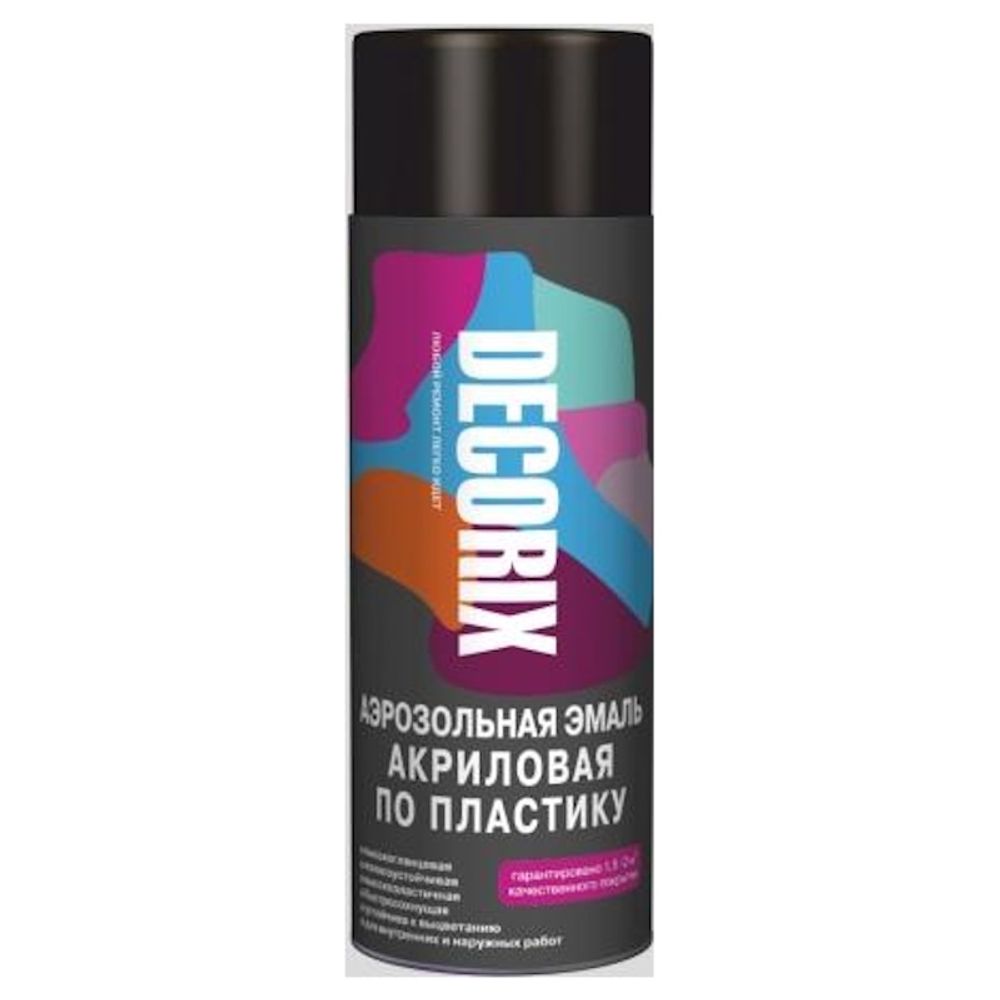 Эмаль аэроз. DECORIX акрил.  по пластику бел.мат. 520мл  0117-24 DX
