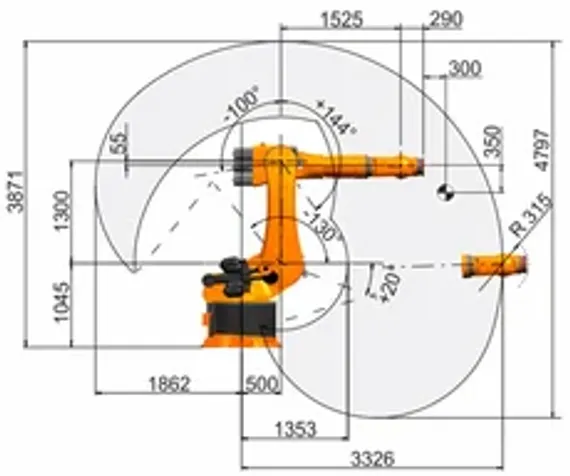 Промышленный робот KUKA KR 360 FORTEC, KR 360 R2830 F