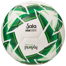 Мяч футзал. VISION MISSION, FS325114 р.4, 32 п. PU, 4 подкл.сл, гибрид.,бело-зелен