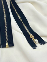 Молния темно-синяя золото жемчуг